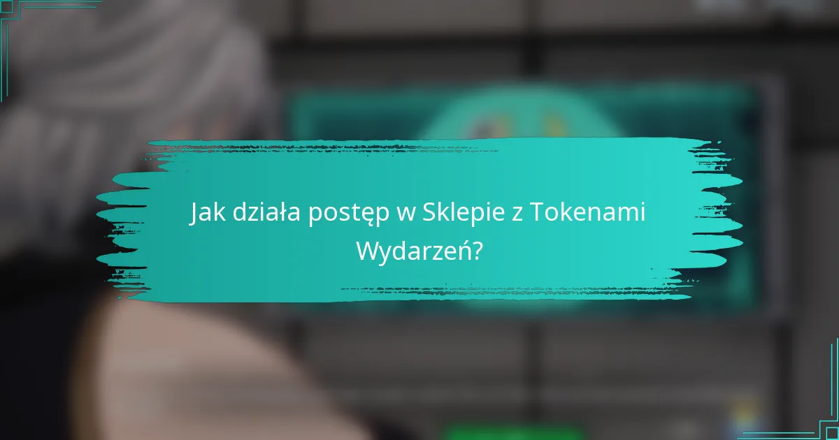 Jak działa postęp w Sklepie z Tokenami Wydarzeń?